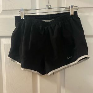 Black Nike athletic shorts